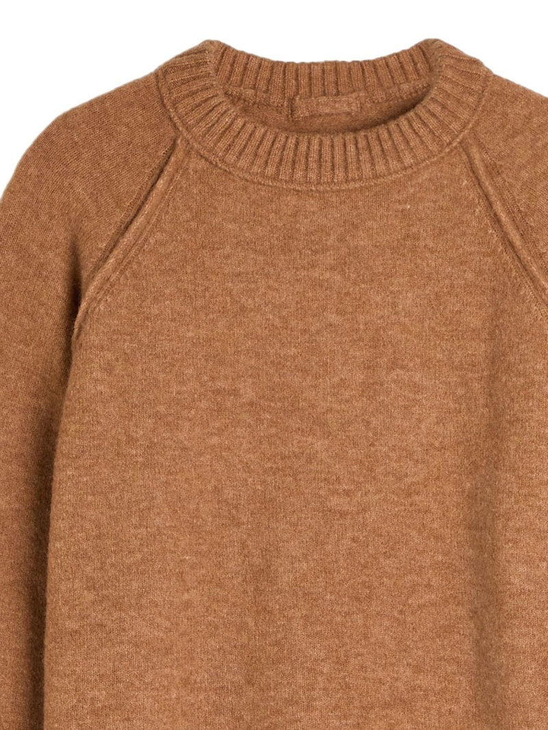 Ten C raglan-sleeve crew-neck sweater outlook