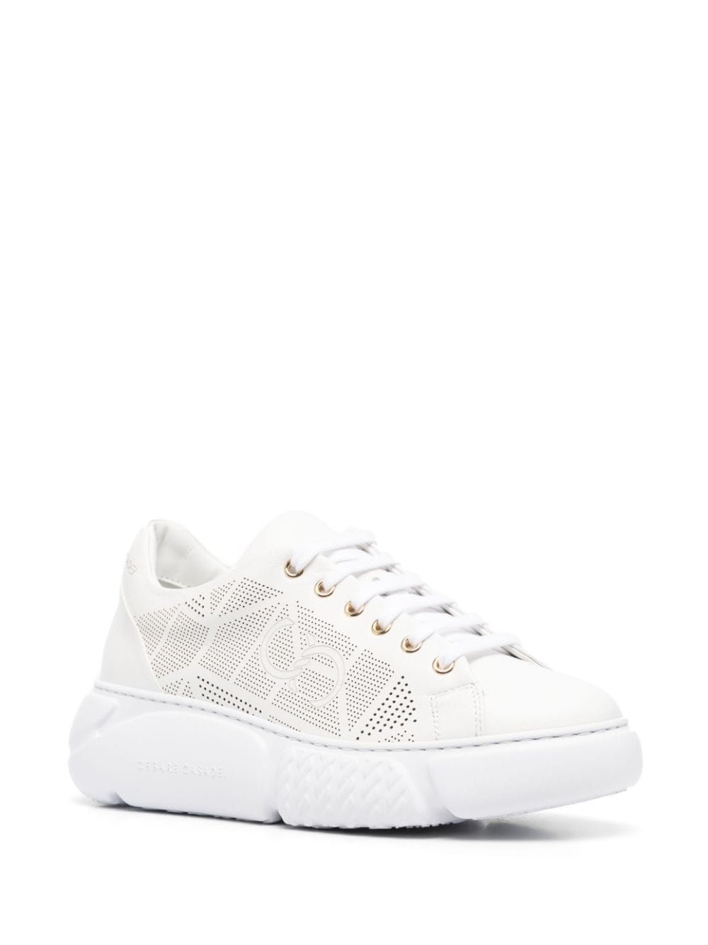 low-top lace-up sneakers - 2