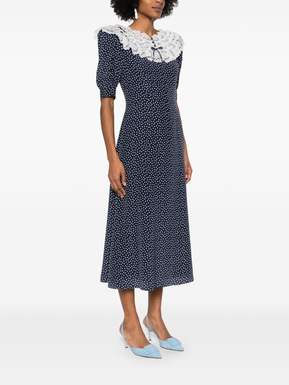 polka-dot maxi dress - 3