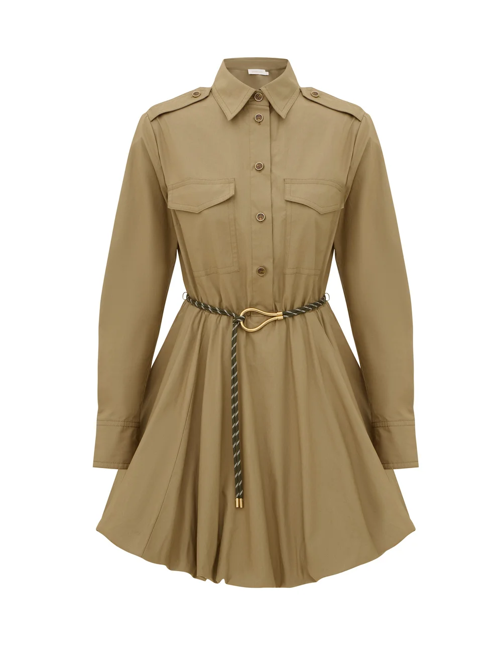 CLASH POPLIN SHIRT DRESS - 1