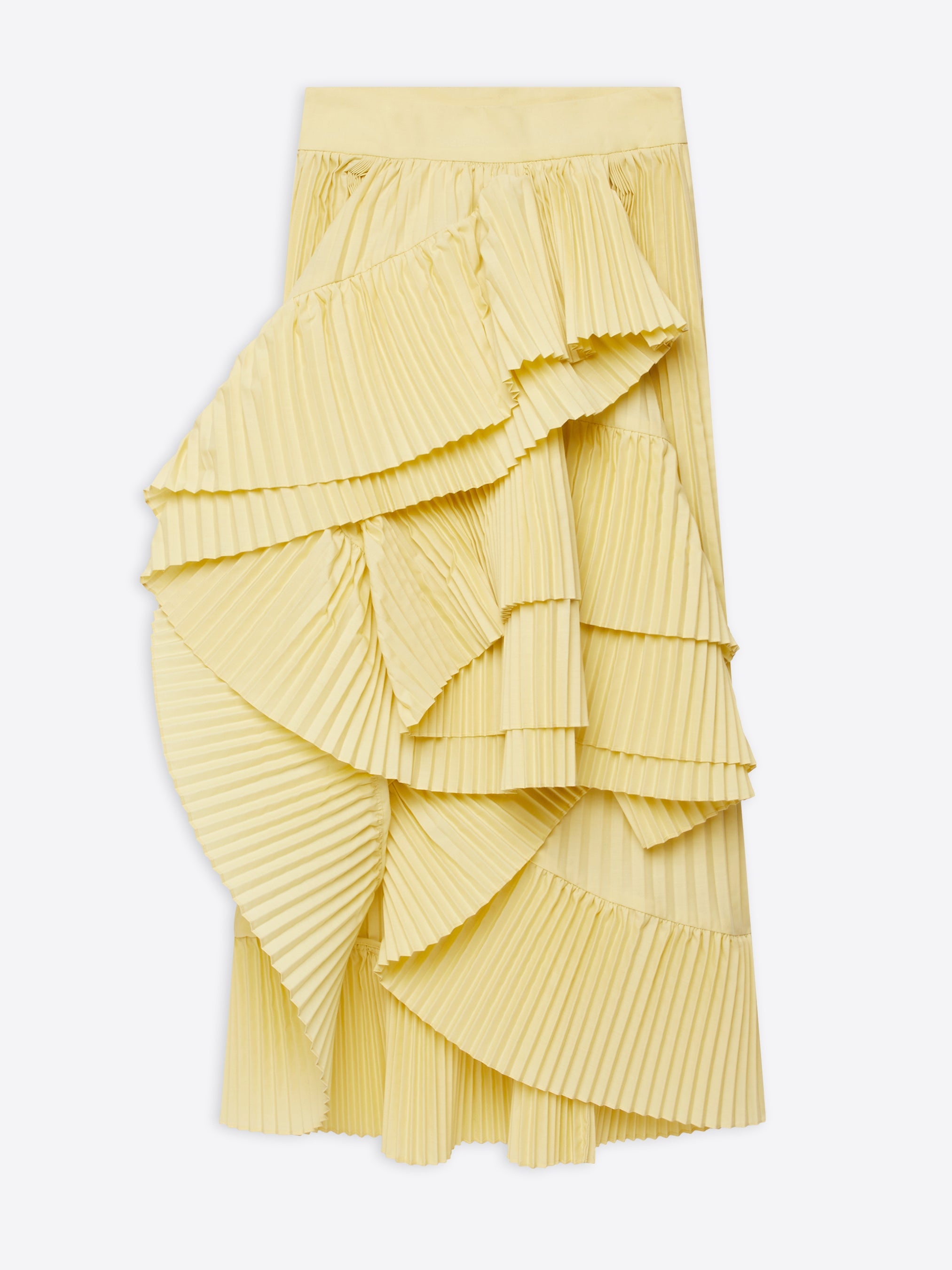 DRAPED PLEATED SKIRT - 1