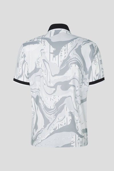 BOGNER Cody Functional polo shirt in Gray/Off-white outlook