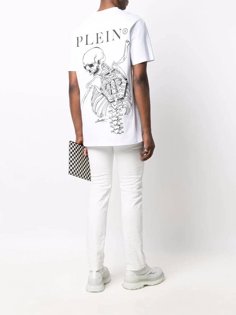 PHILIPP PLEIN skeleton print T-shirt outlook