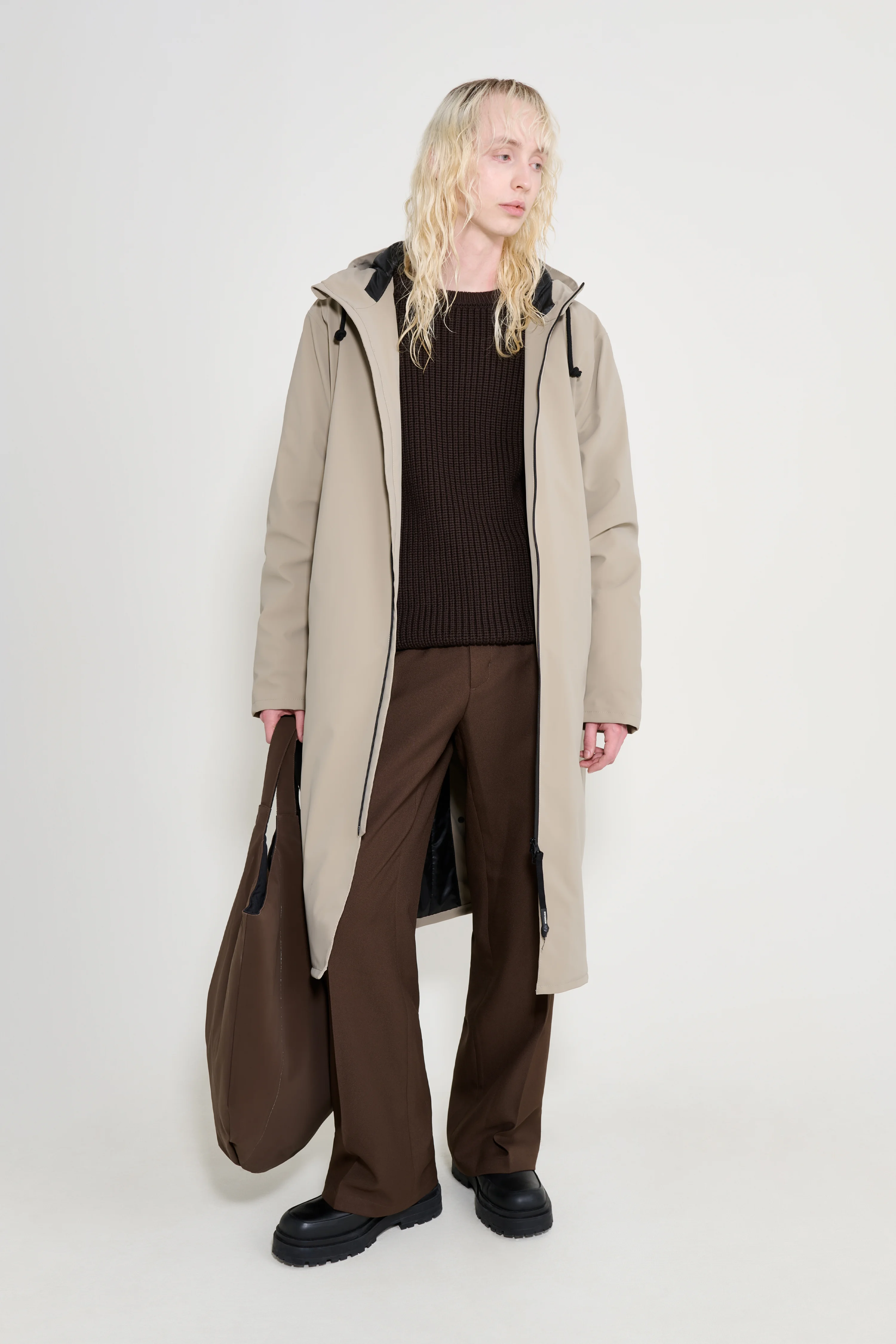 Stockholm Long Winter Coat Potato - 1