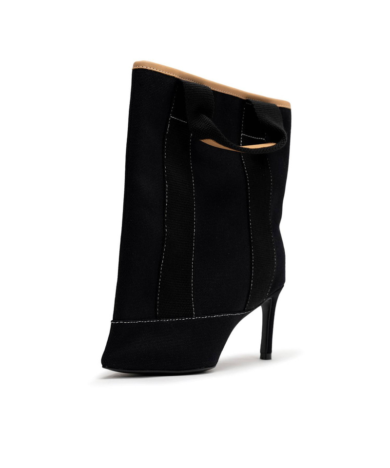 Tote Bag Detail Pin Heel Boots 12
