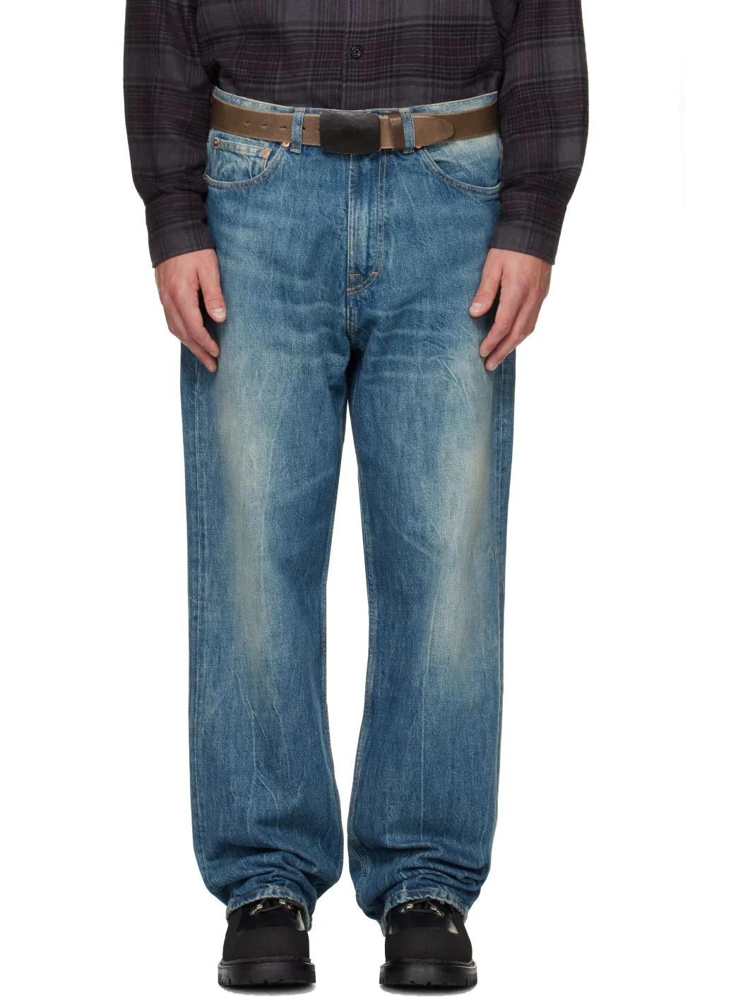 Blue Third Cut Jeans - 1