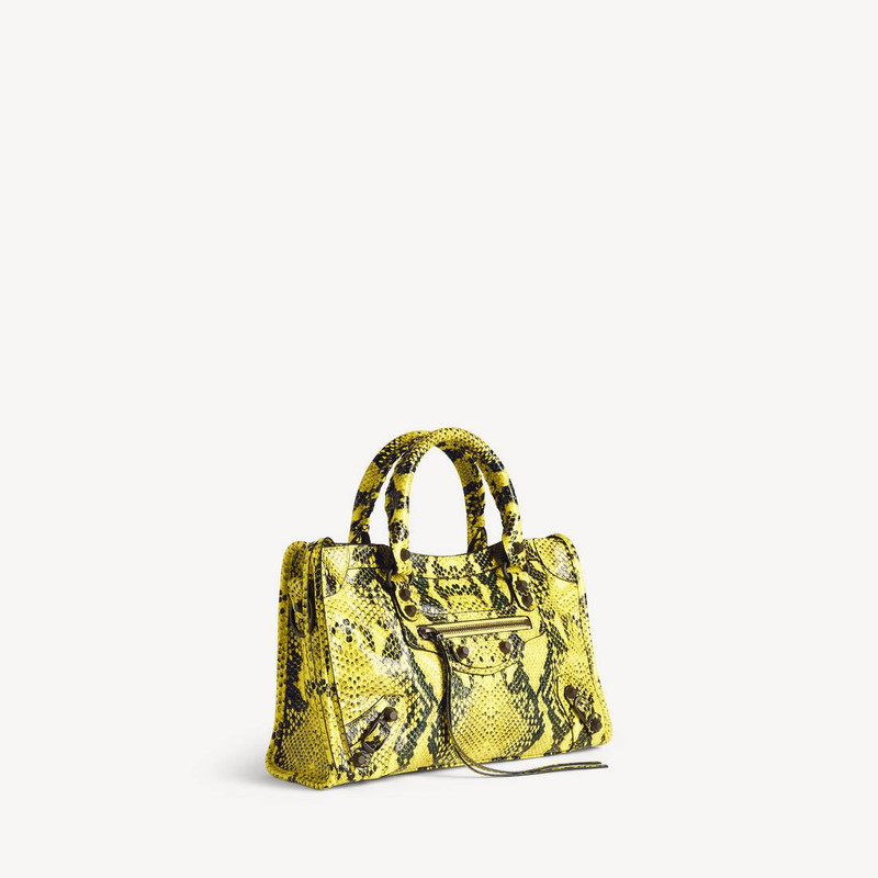 BALENCIAGA Women's Le City Bag Small in Yellow outlook