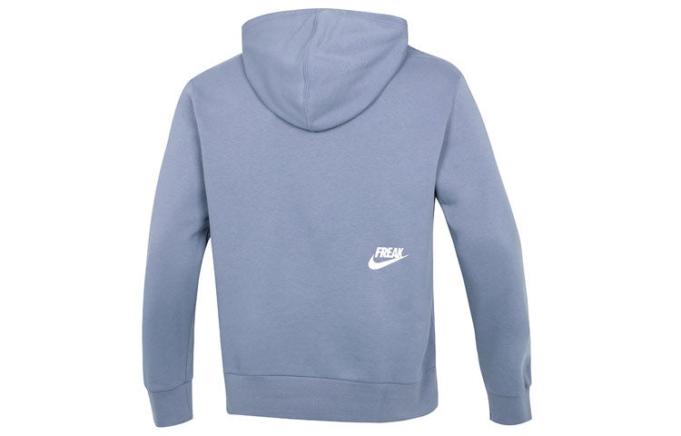 Men's Nike Logo Printing Drawstring Hooded Casual Blue DQ5650-493 - 2