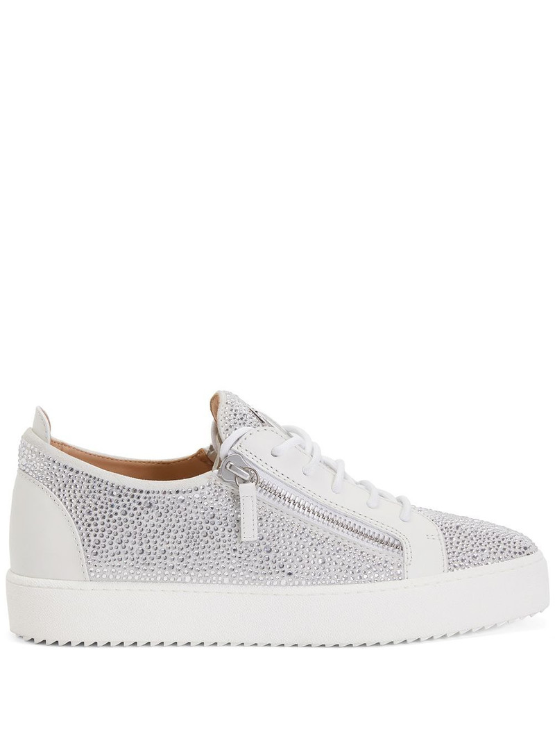 rhinestone low-top sneakers 1
