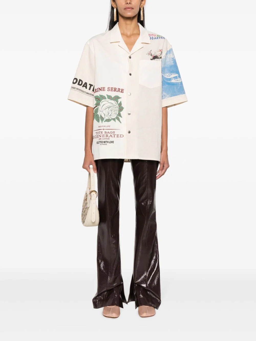 "Regenerated Tote Bags" Bowling Shirt - 2