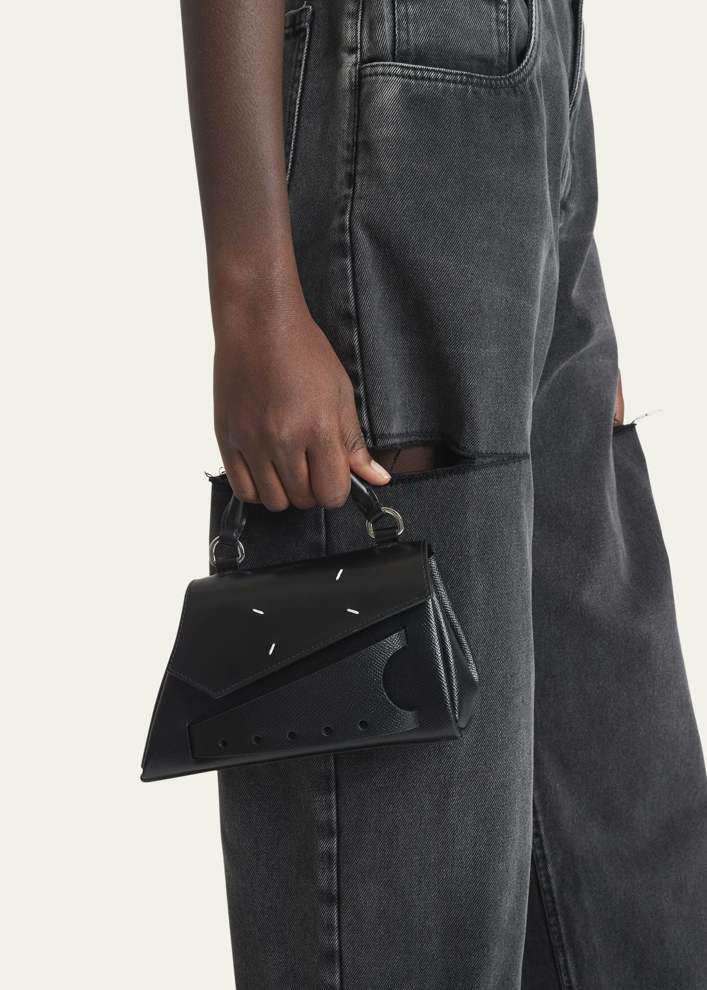 Snatched Micro Asymmetric Top-Handle Bag - 2