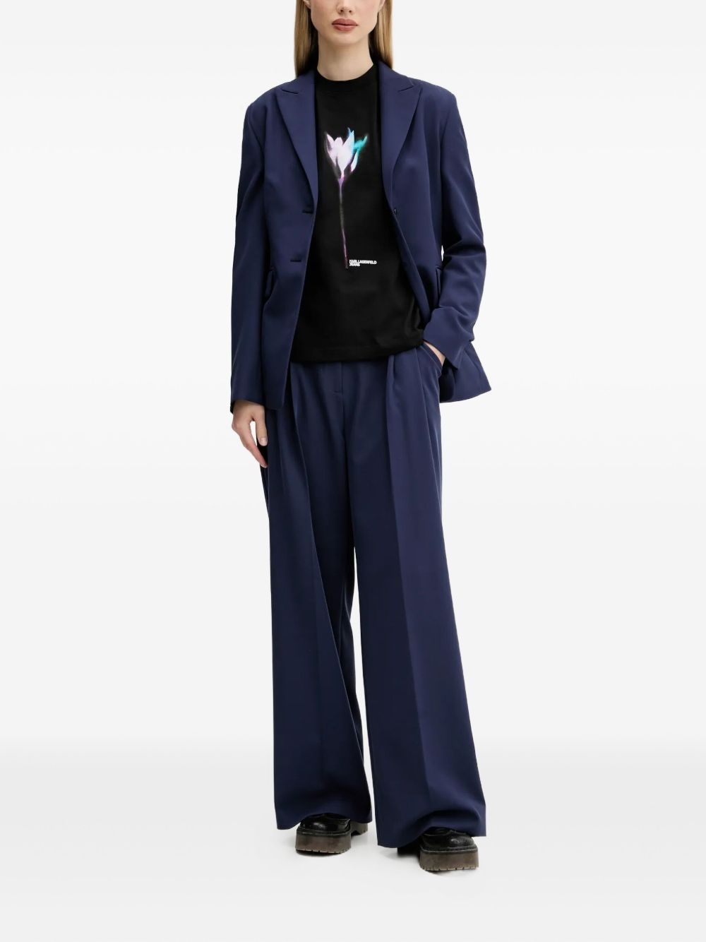 single-breasted structured blazer - 2