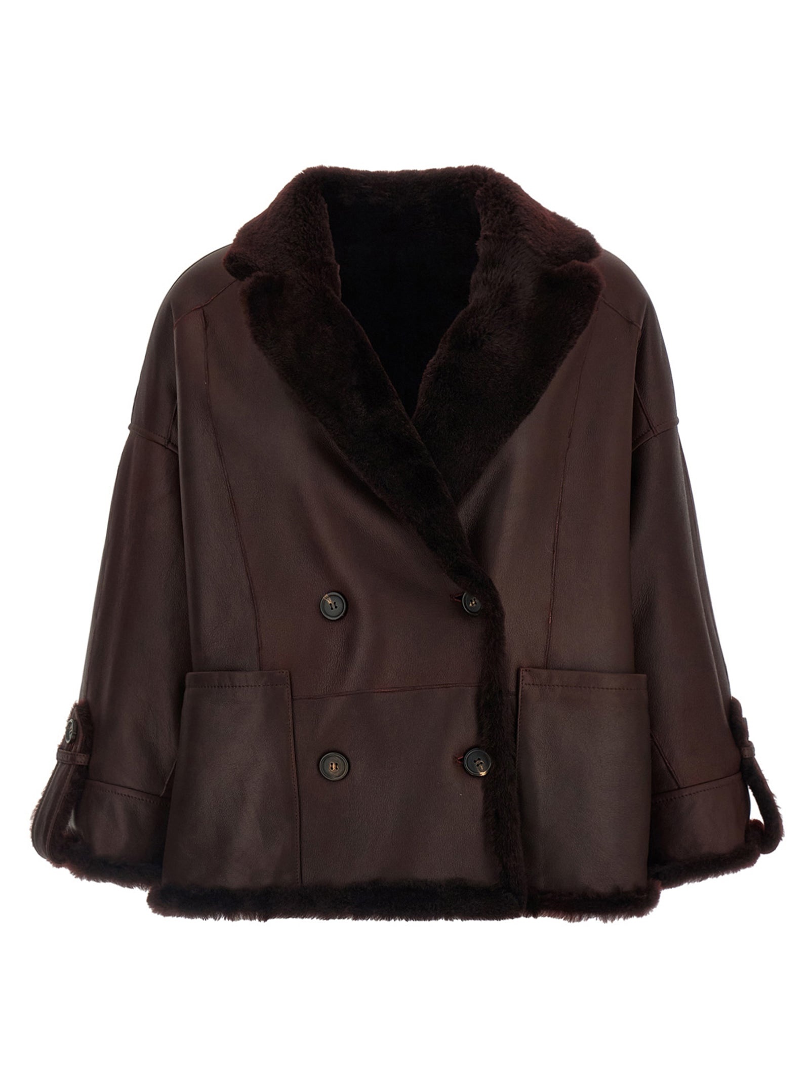 Reversible Jacket Fur Bordeaux - 2
