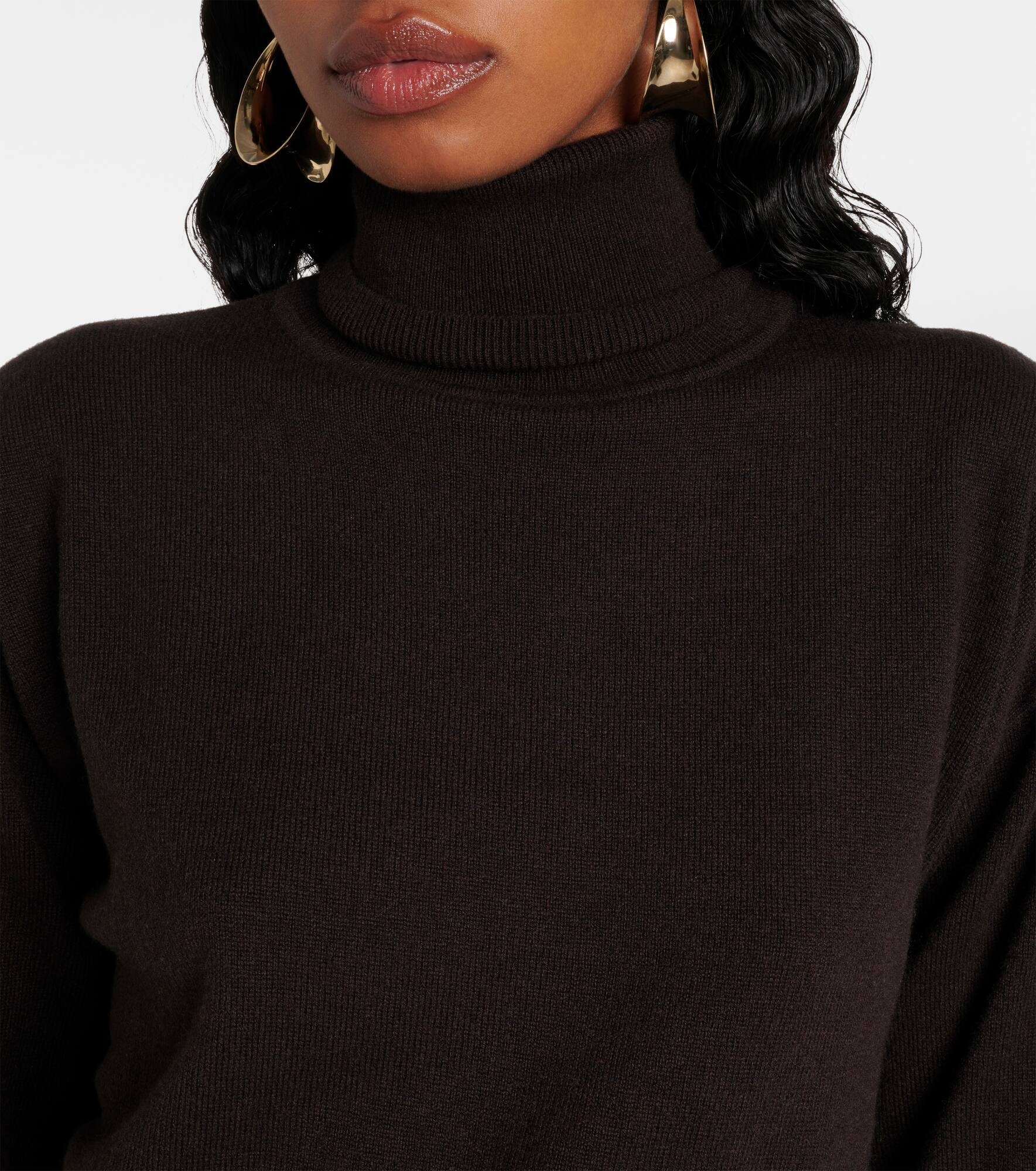 Cashmere turtle-neck sweater - 4