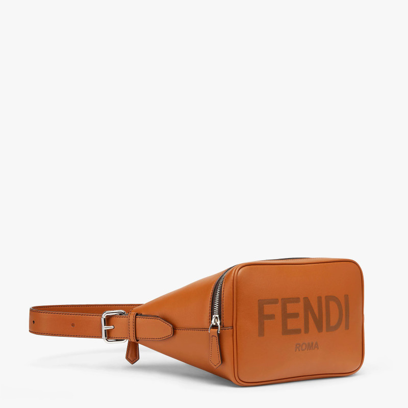 Brown leather belt bag 3