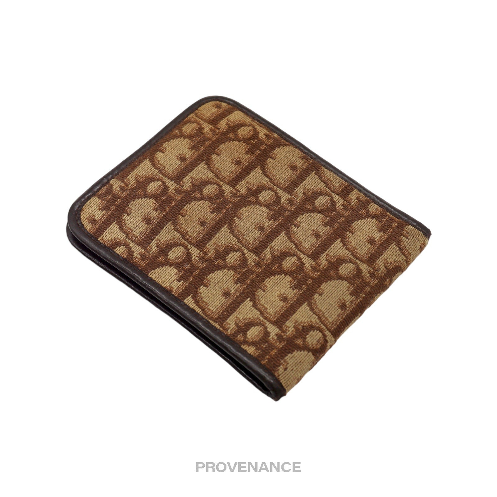 Dior Oblique Trotter Bifold Wallet - Brown Jacquard - 4