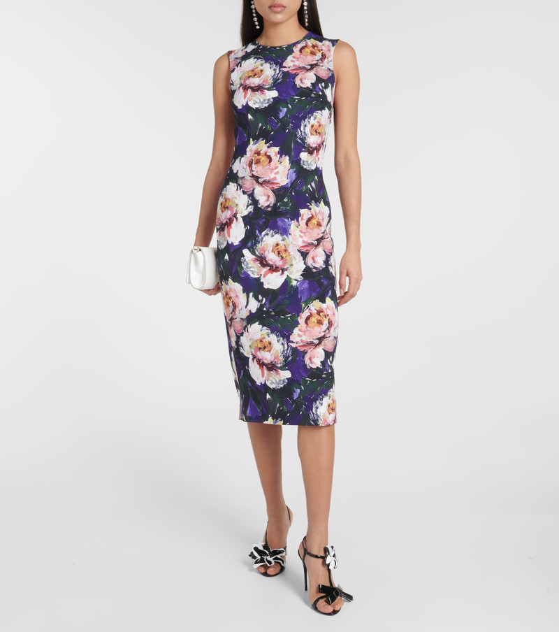 Dolce & Gabbana Floral-appliqué patent leather sandals outlook