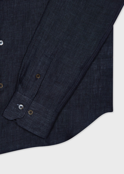 Paul Smith Navy Linen Shirt outlook