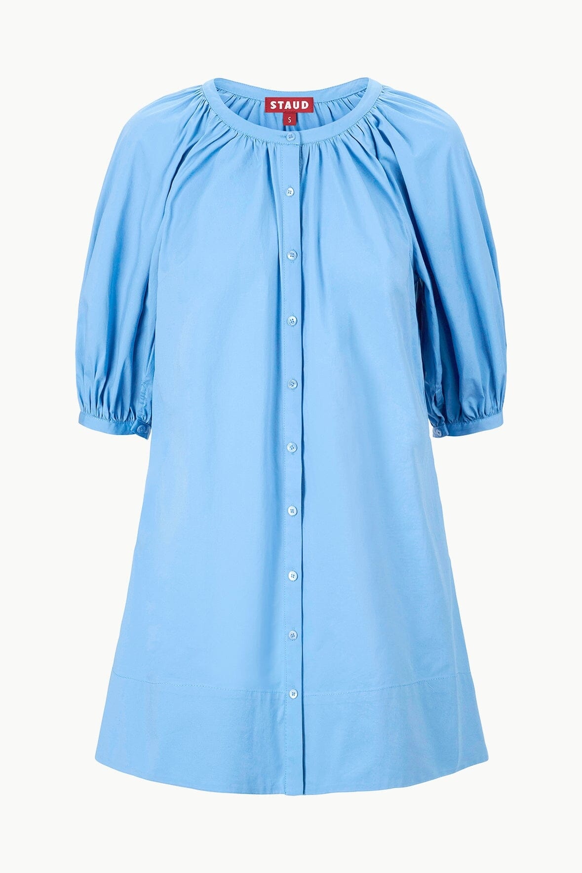 STAUD MINI VINCENT DRESS AZURE - 1