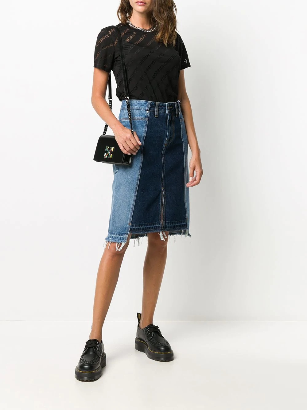 reconstructed denim skirt  - 2