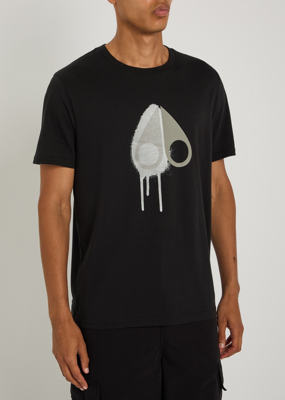 Moose Knuckles Augustine Drip Printed Cotton T-shirt - 2