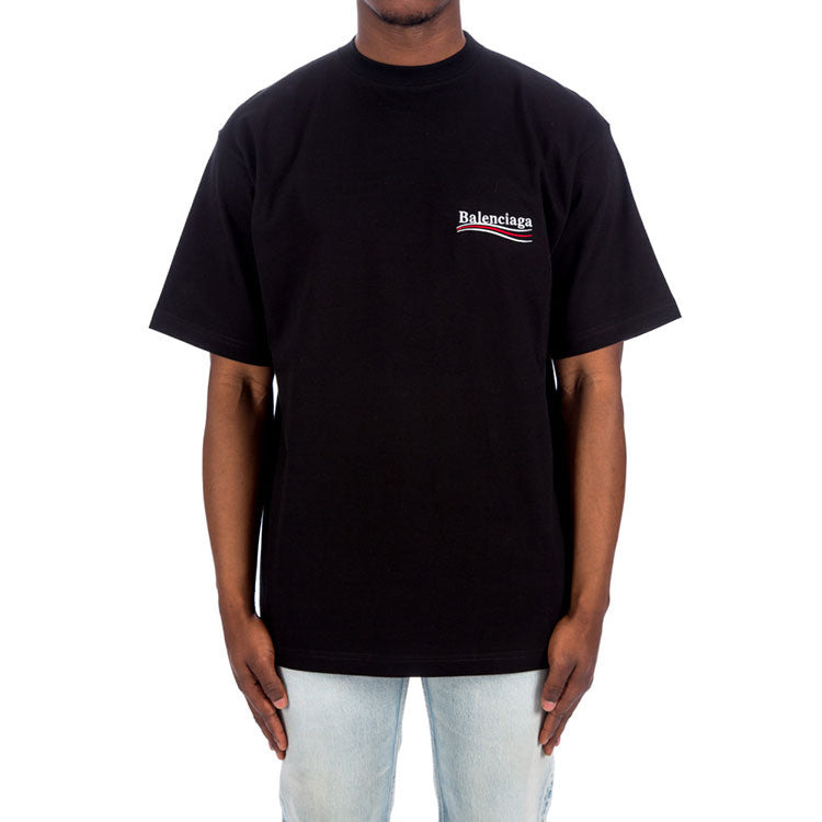 Balenciaga Political Campaign T-Shirt Large Fit 'Black' 641675TKVJ11070 - 4