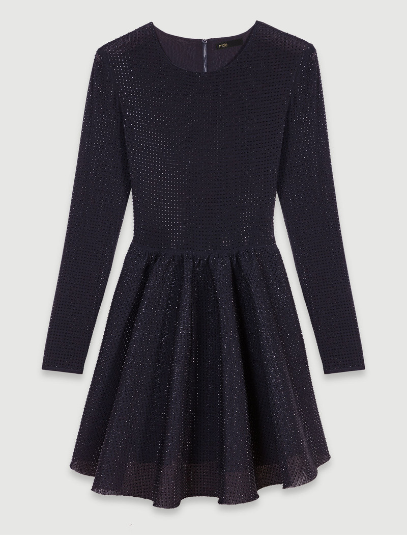 Rhinestone mini dress 1