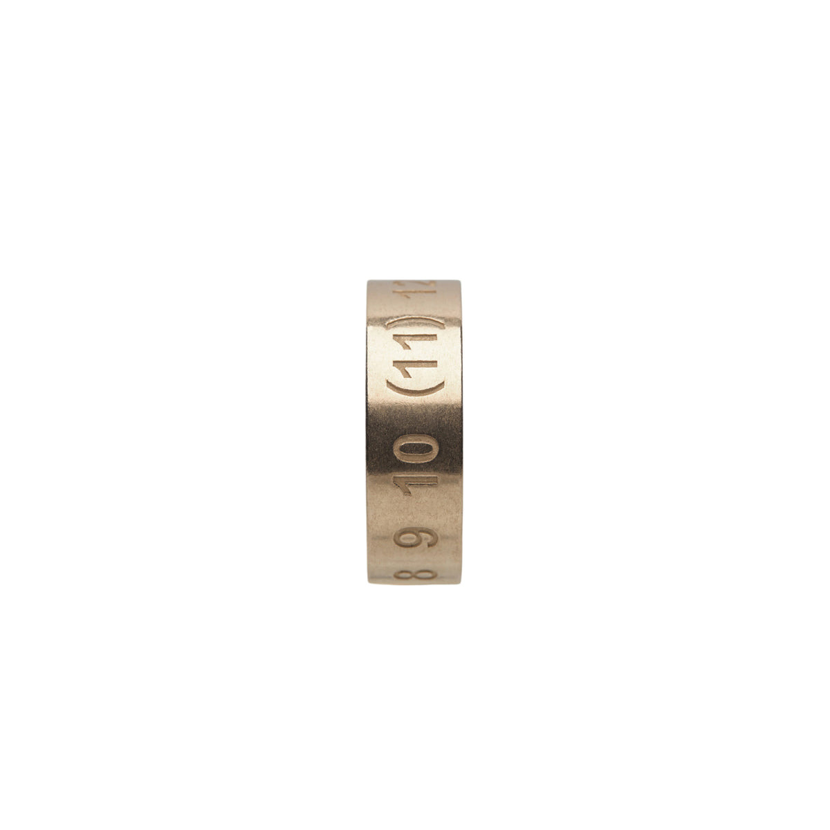 NUMERICAL RING 6,5MM (YELLOW GOLD PLATING BURATTATO) - 2