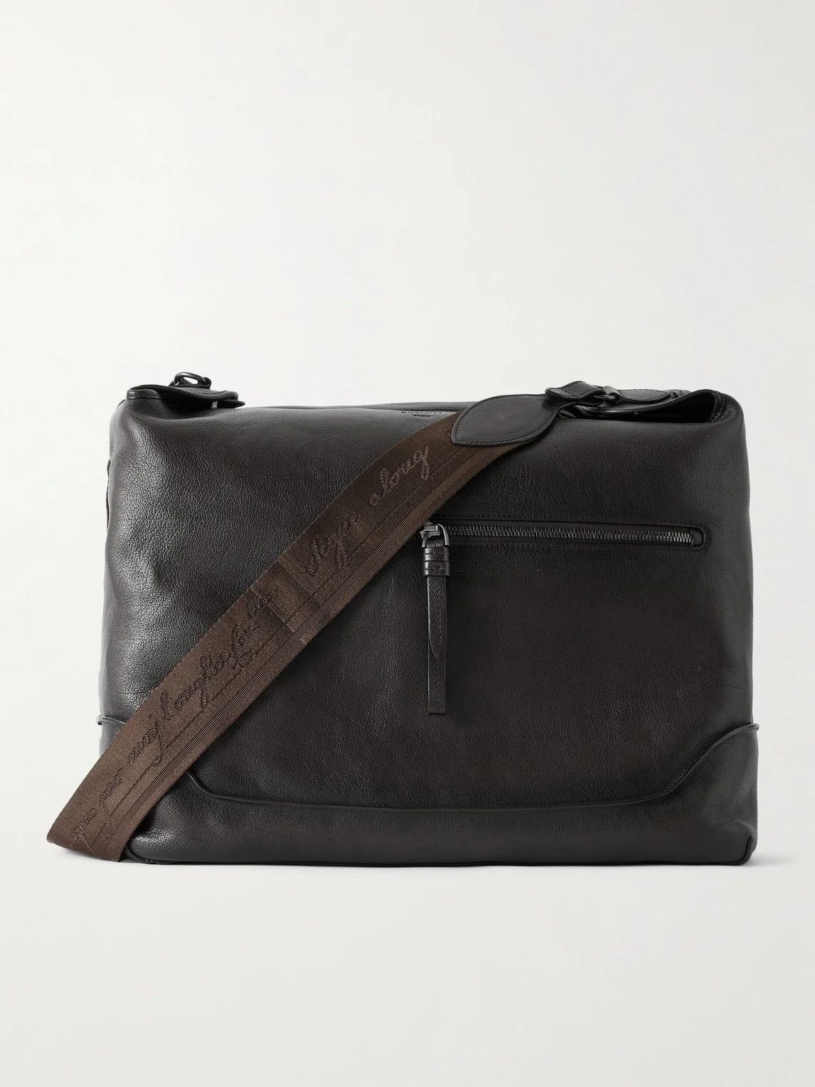 Un Jour Textured-Leather Messenger Bag - 1