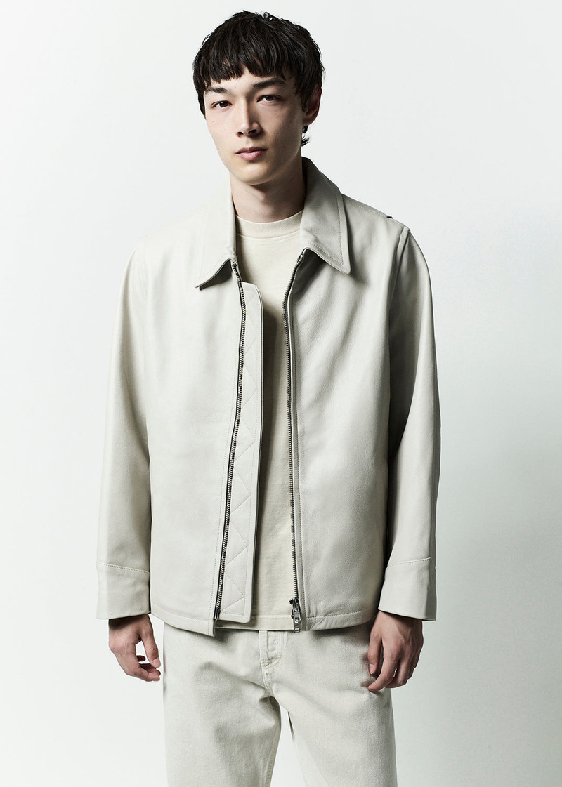 AGOLDE CHADWICK JACKET IN BONE outlook