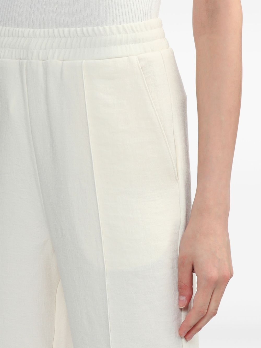 tech-jersey flared trousers - 5