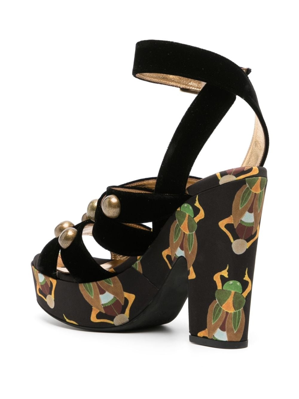 Medal Wedge 140mm sandals - 3