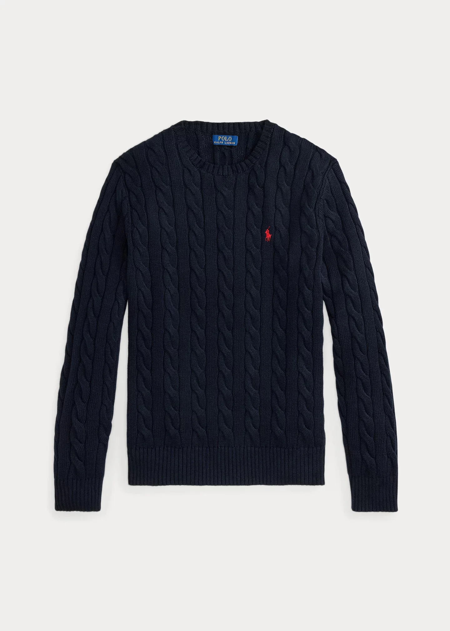 Cable-Knit Cotton Sweater - 1