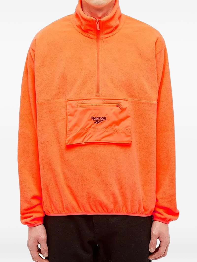 Reebok half-zip fleece sweatshirt outlook