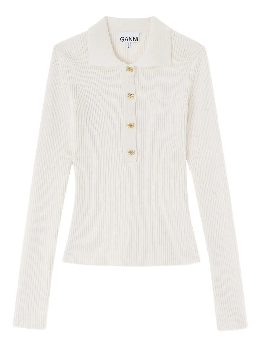 button ribbed polo shirts - 1