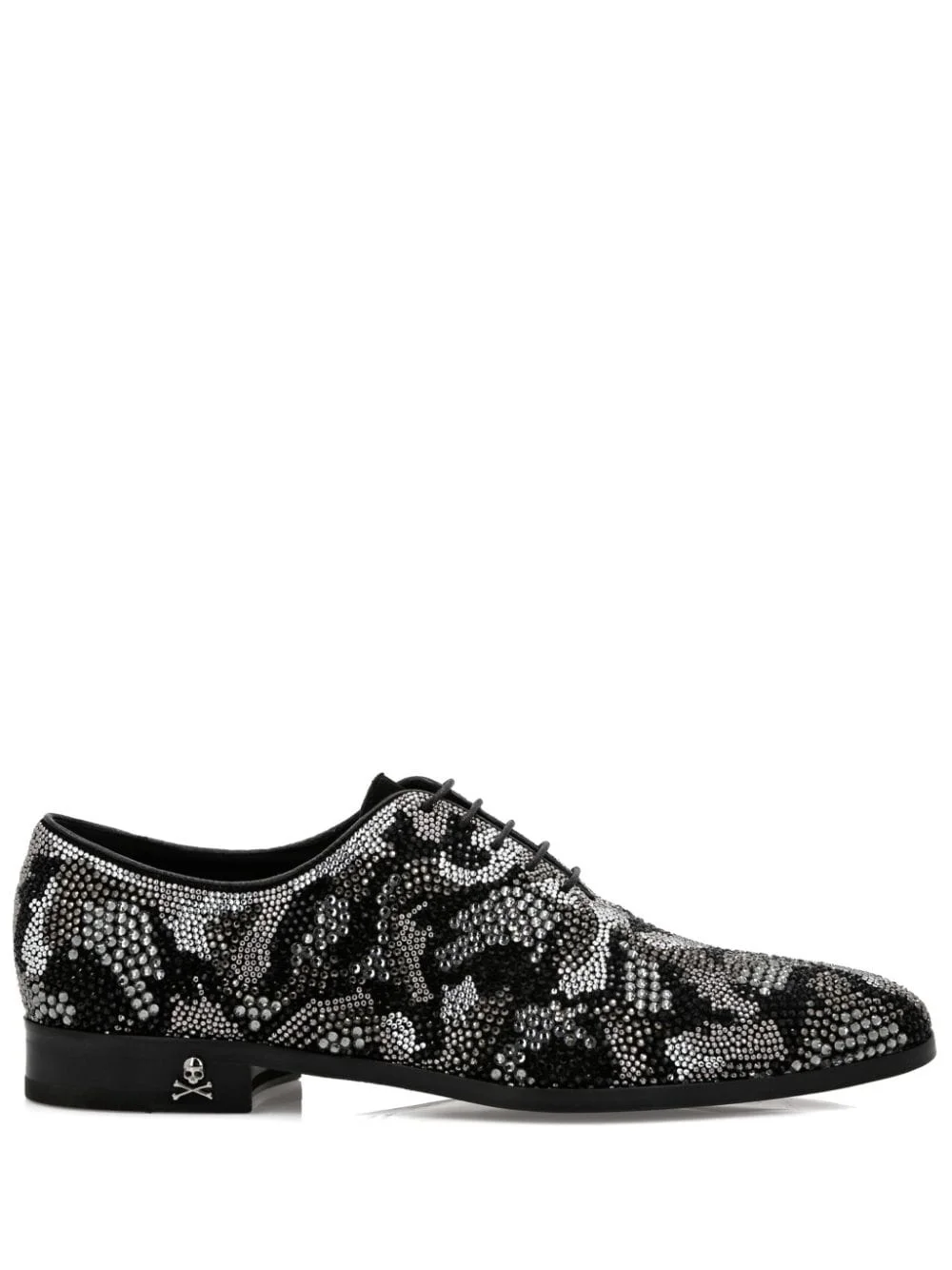 crystal-embellished leather Oxford shoes - 1