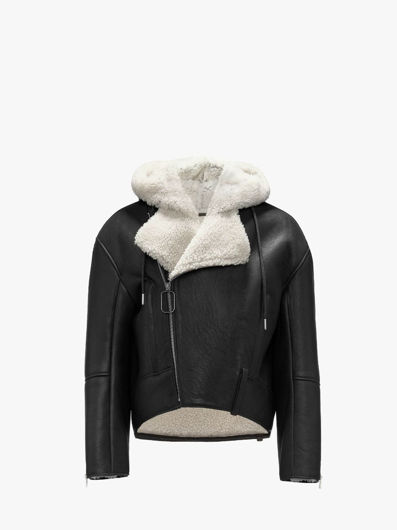 HOODED BIKER JACKET 1