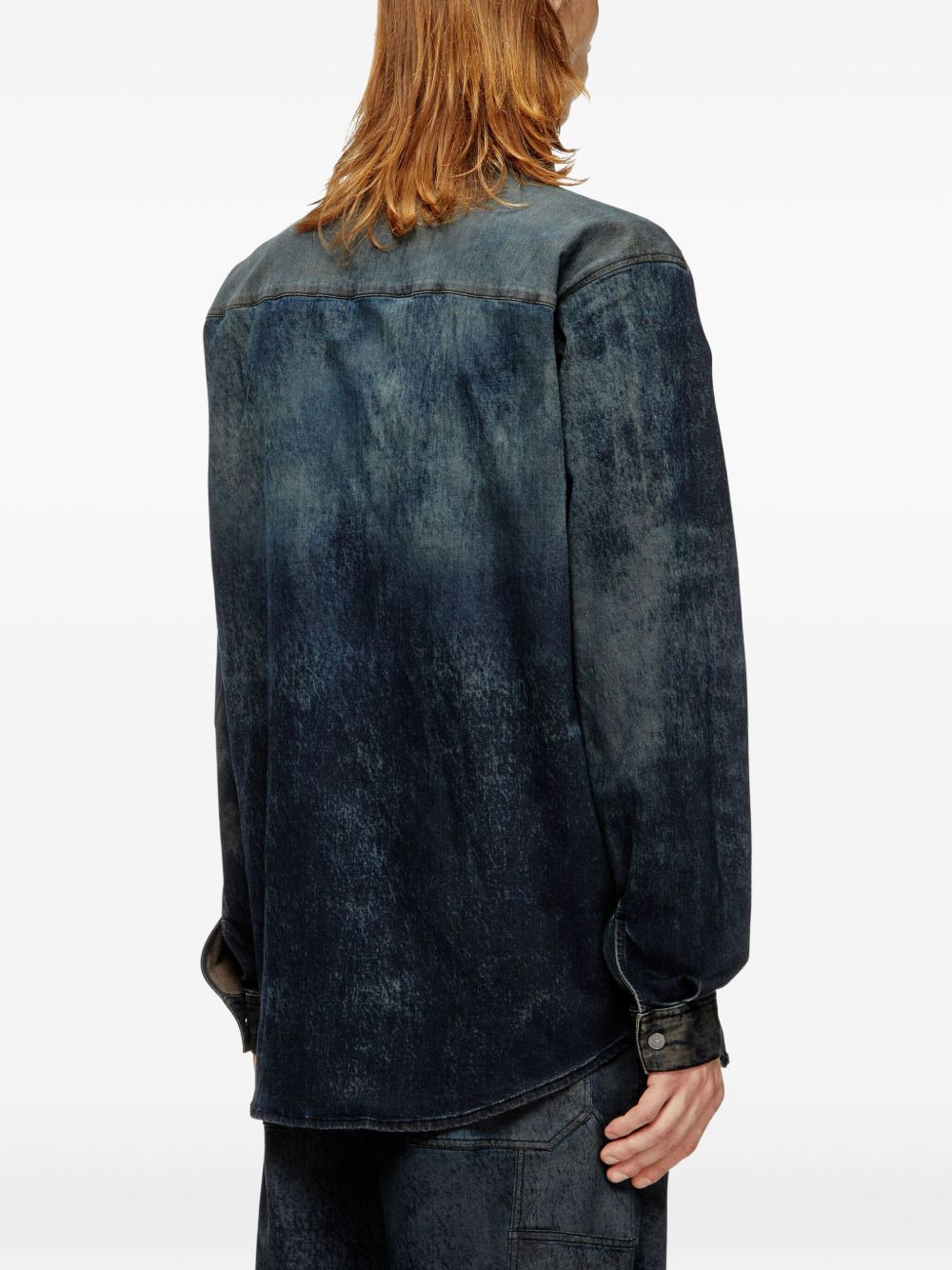S-Simply-EPBS acid-wash denim shirt - 4