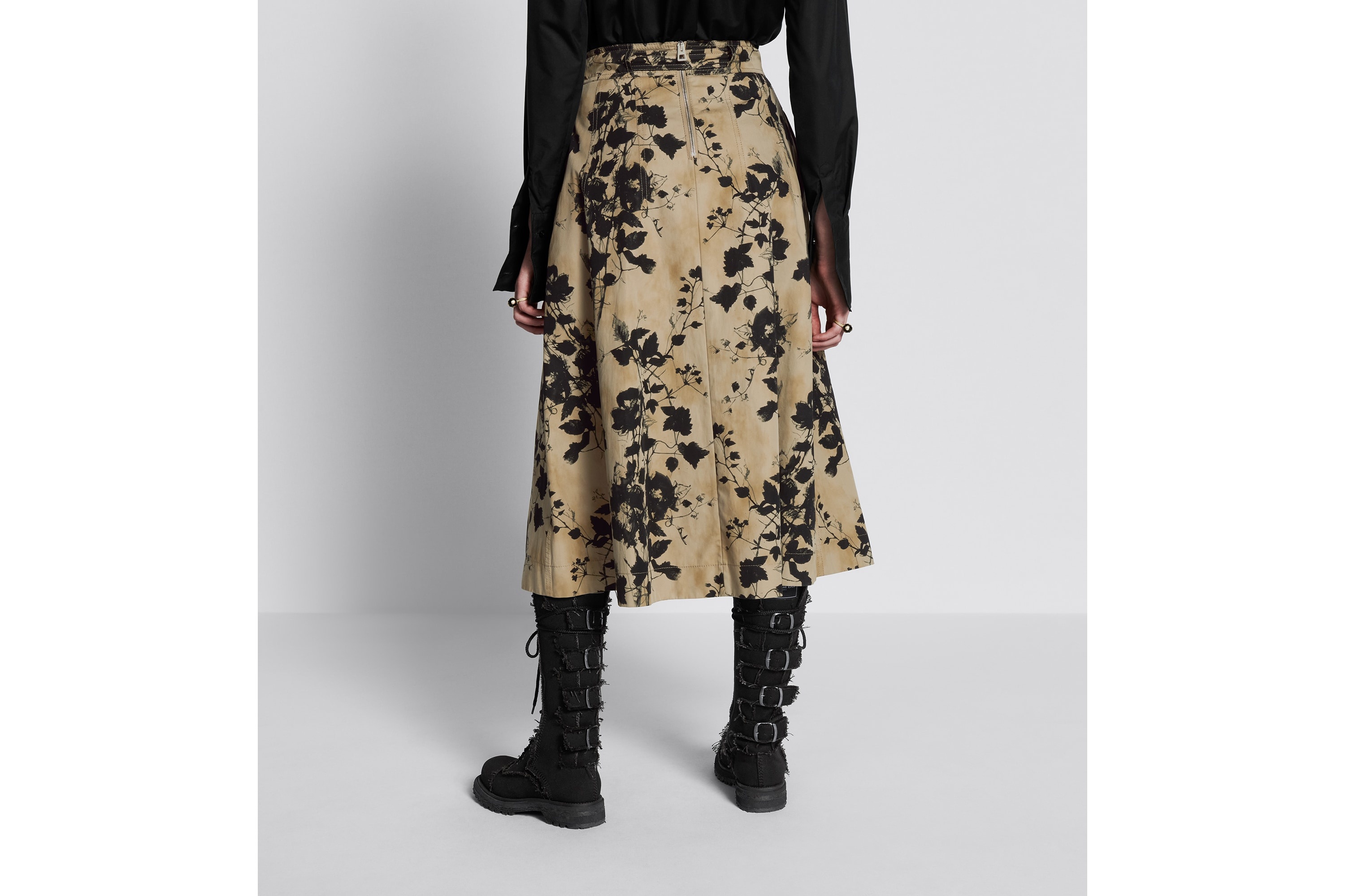 Flared Mid-Length Skirt - 7