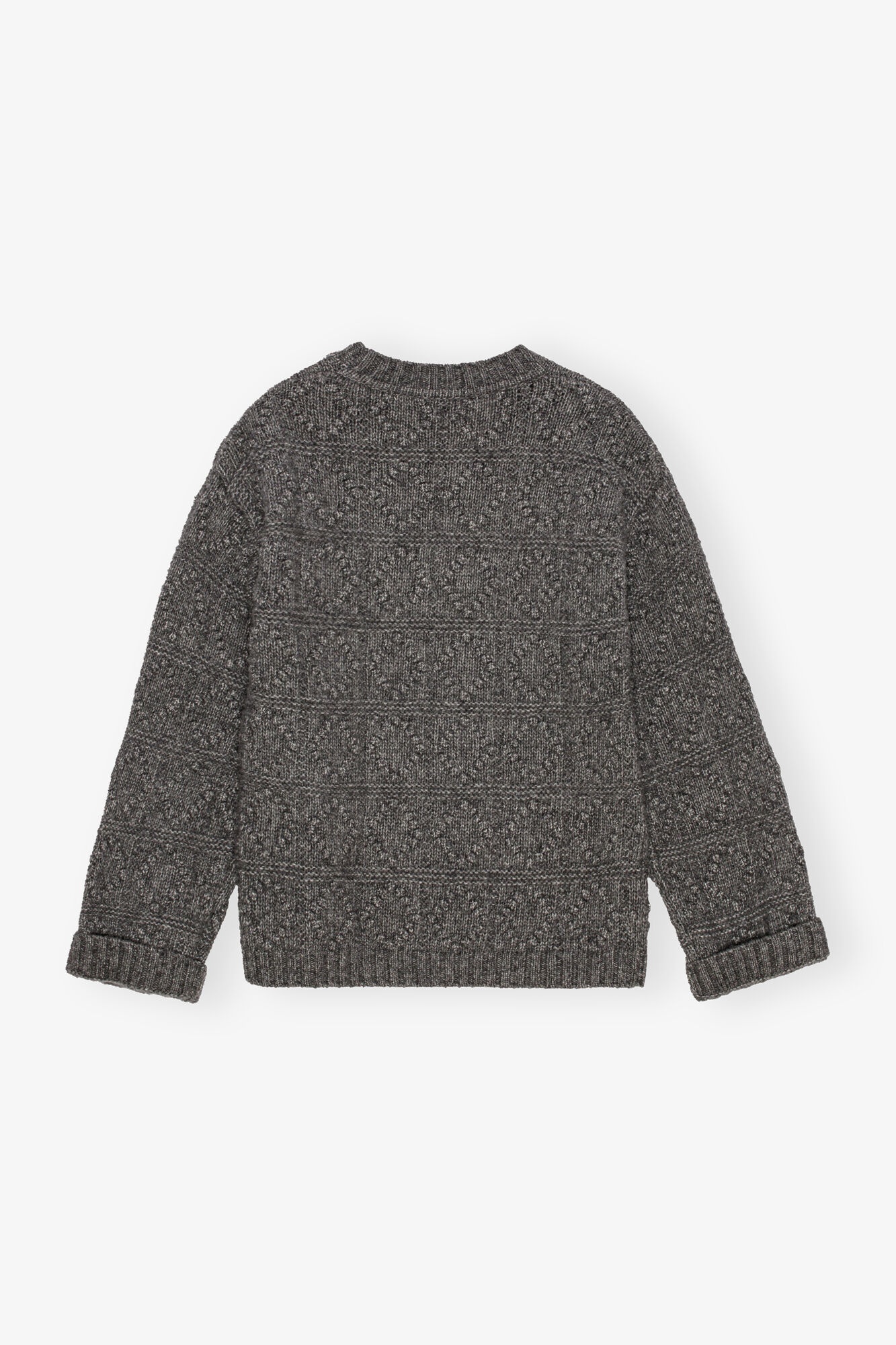 GREY O-NECK SWEATER - 6