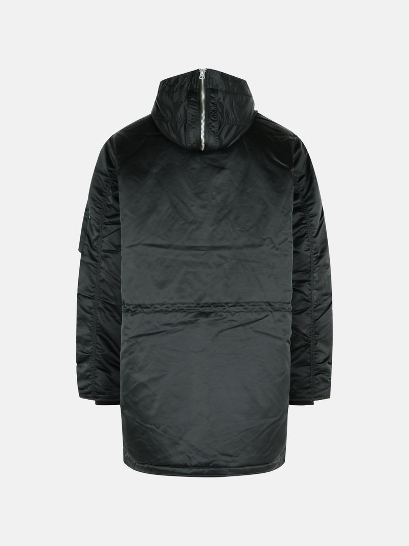 ALPHA INDUSTRIES 'N-3B UV' BLACK NYLON PARKA outlook