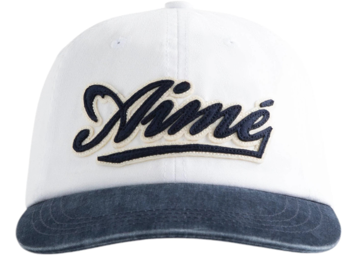 Aime Leon Dore Cycling Logo Hat White/Navy - 1