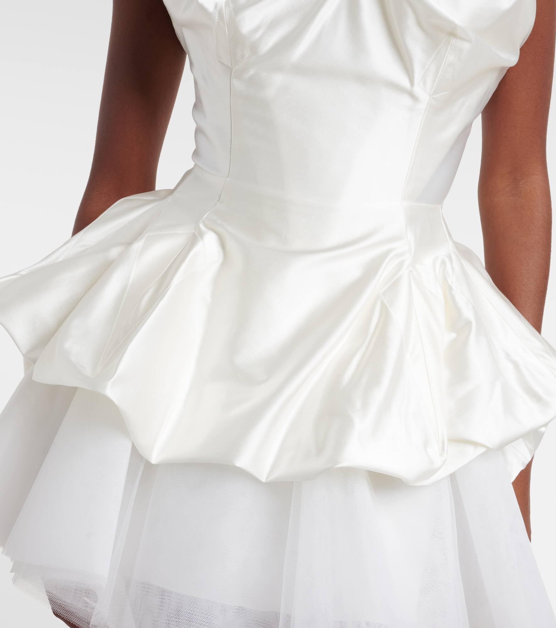 Bridal Raven satin corset - 5