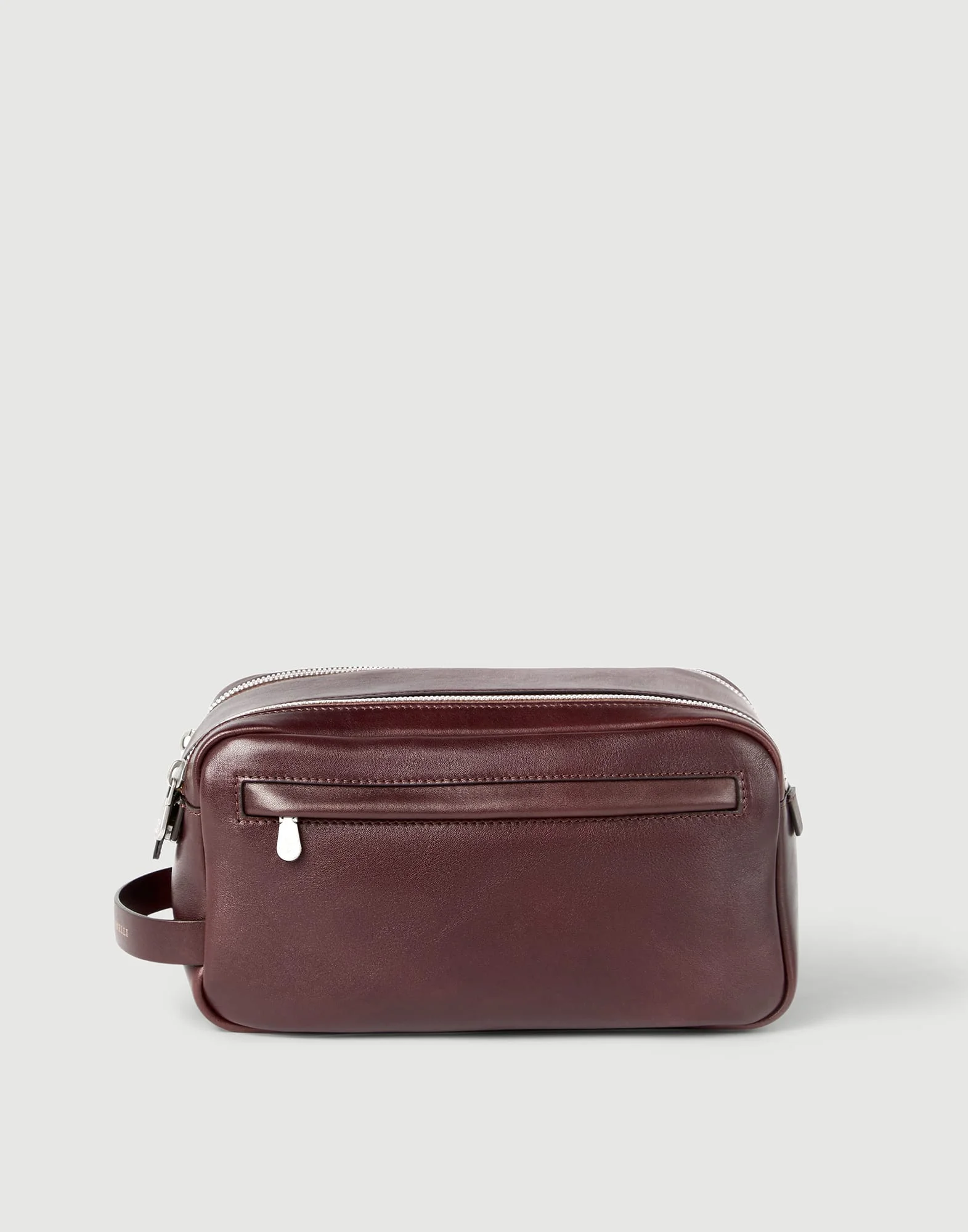 Calfskin 아름다움 케이스 와 더블 지퍼 - 1
