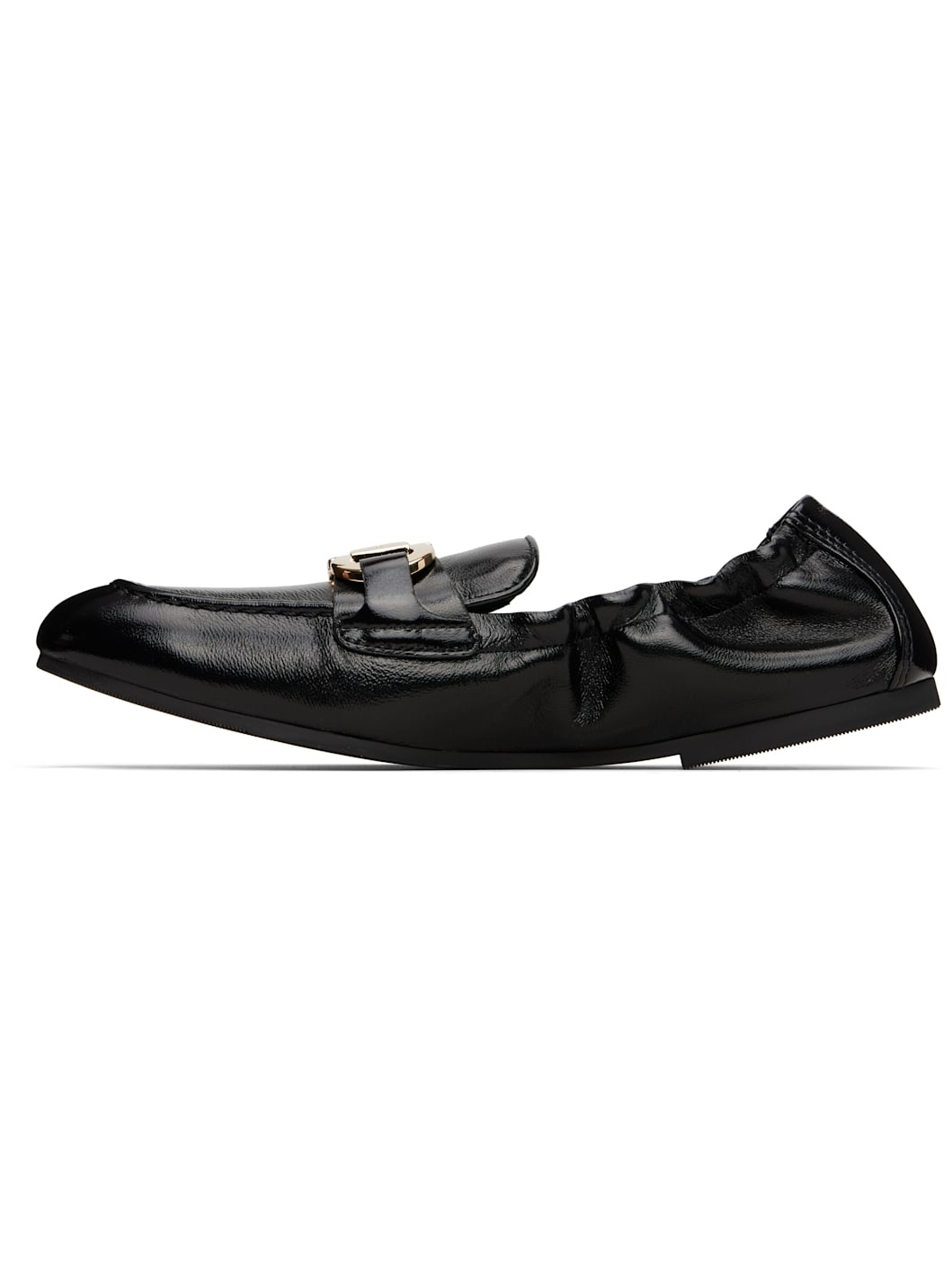 Black Elasticated Loafers - 3
