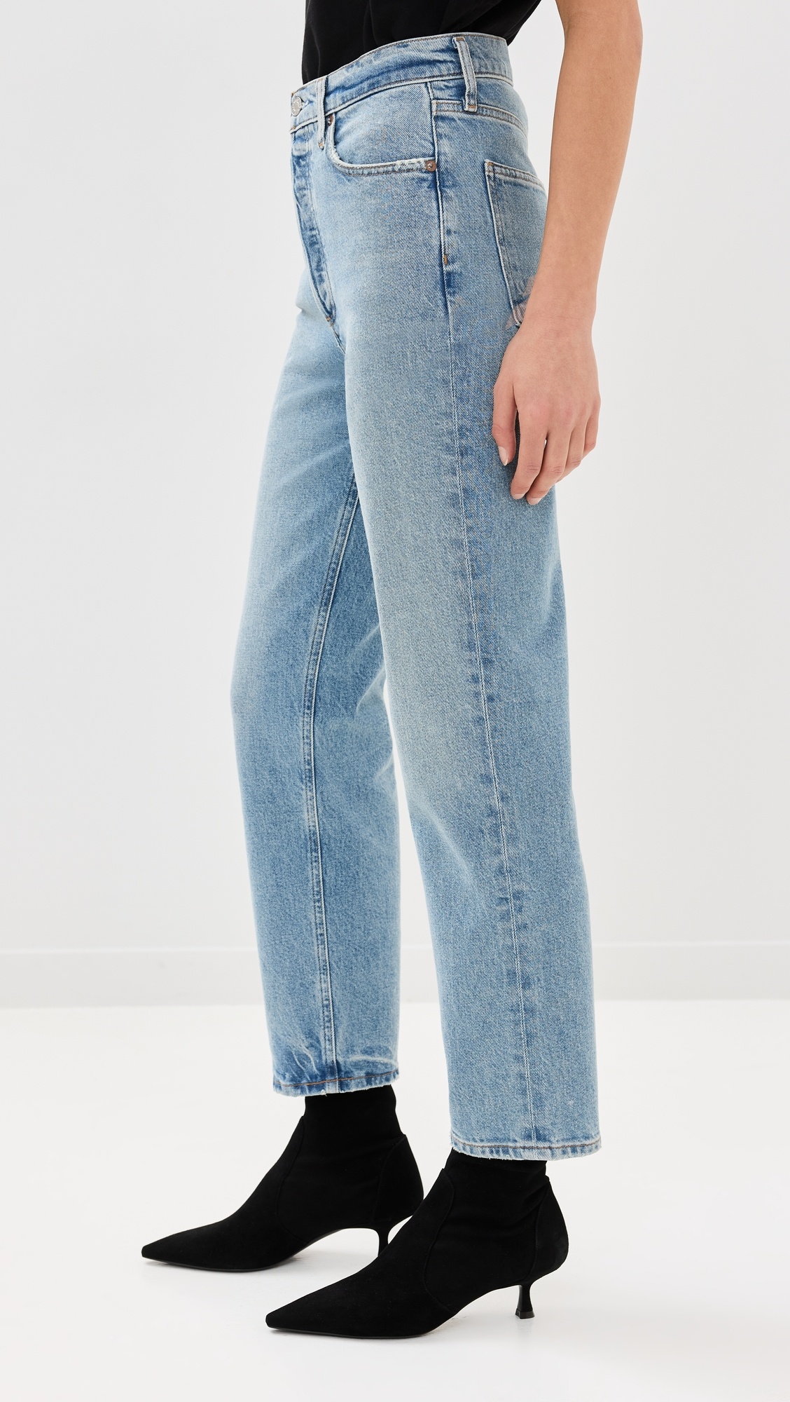 90s Pinch Waist Crop Jeans - 3