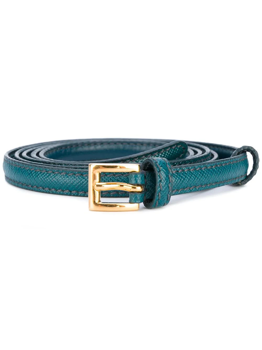 thin leather belt - 1