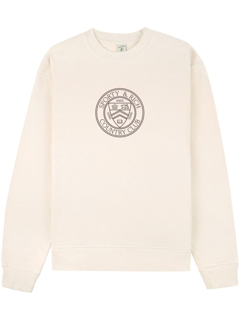 Connecticut Crest cotton sweatshirt 1
