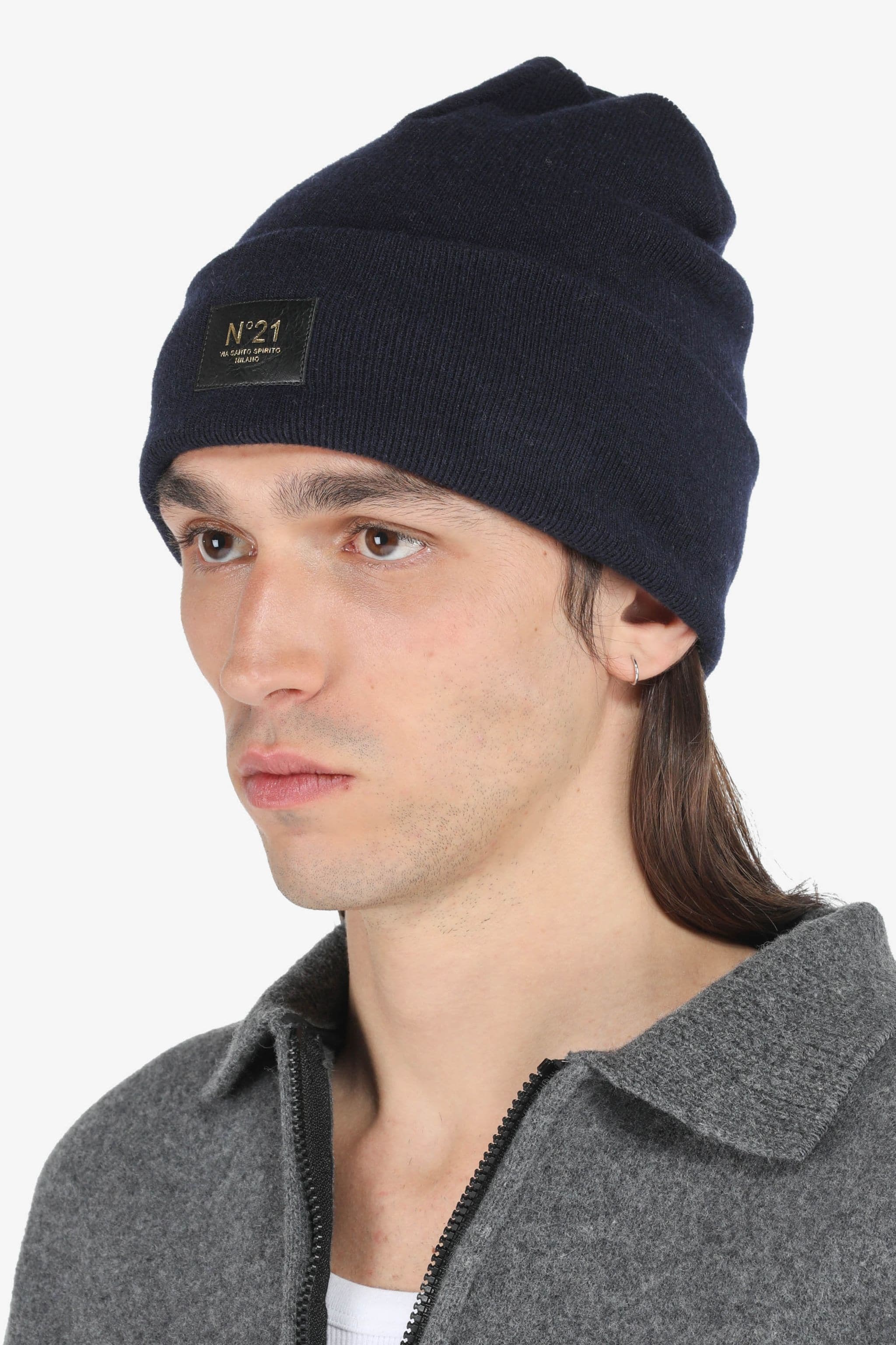 LOGO-PATCH WOOL BEANIE - 2