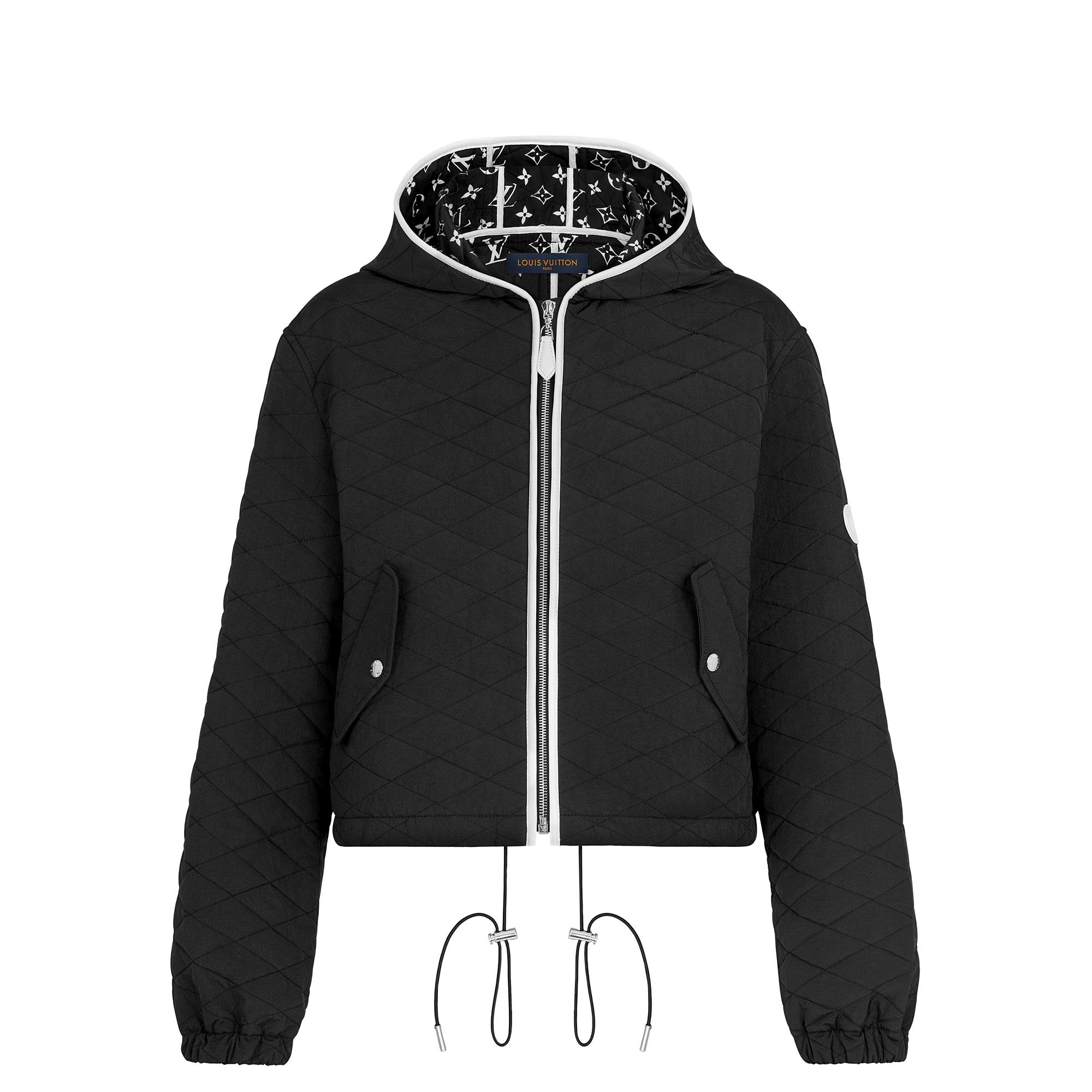 Graphic Quilted Nylon Hooded Jacket  - 1